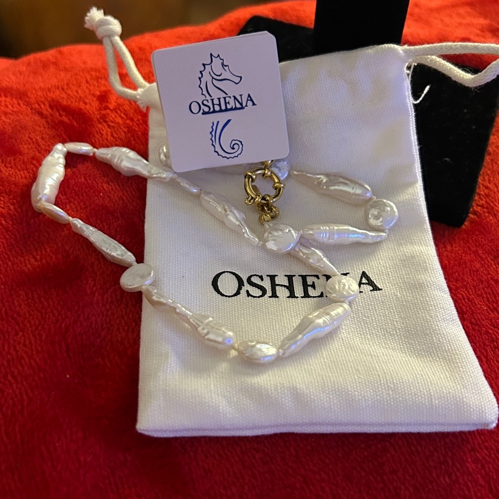 Oshena designer beachwear Elysian freshwater Pearl Necklace SOLD OUT‎ on line!